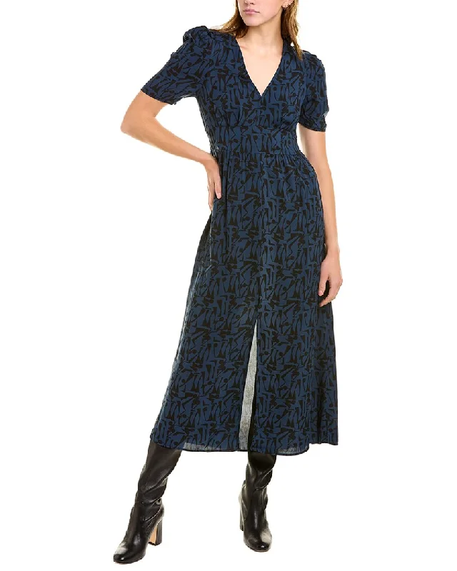 ANNA KAY Maeliza Midi Dress Trendy Flared Sleeve Midi Dress