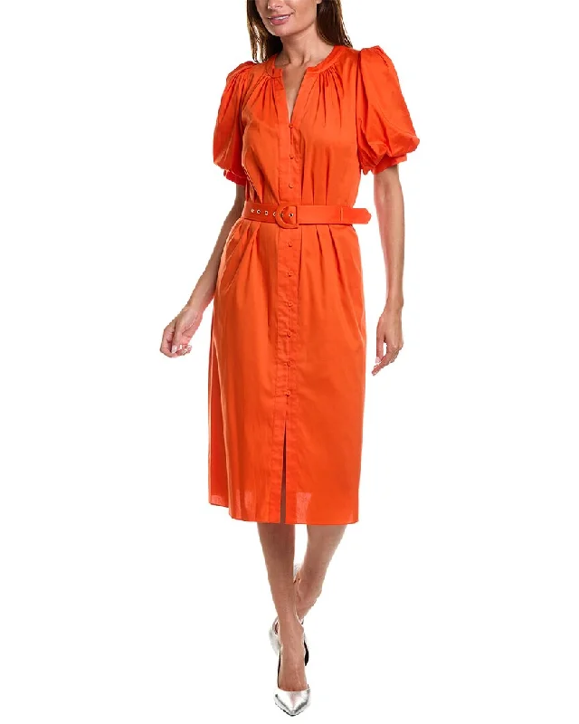 Diane von Furstenberg Laena Midi Dress Chic Off-Shoulder Midi Dress