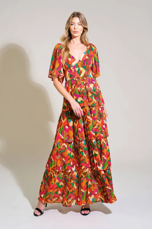 COASTAL DREAMS WOVEN MAXI DRESS Trendy V-Neck Maxi Dress