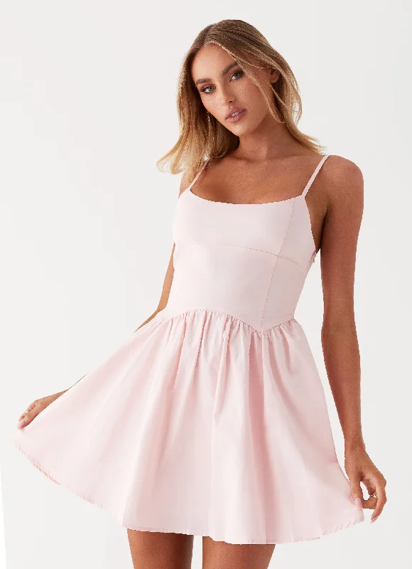 Tesoro Mio Mini Dress - Pink Comfortable Ruffle Mini Dress