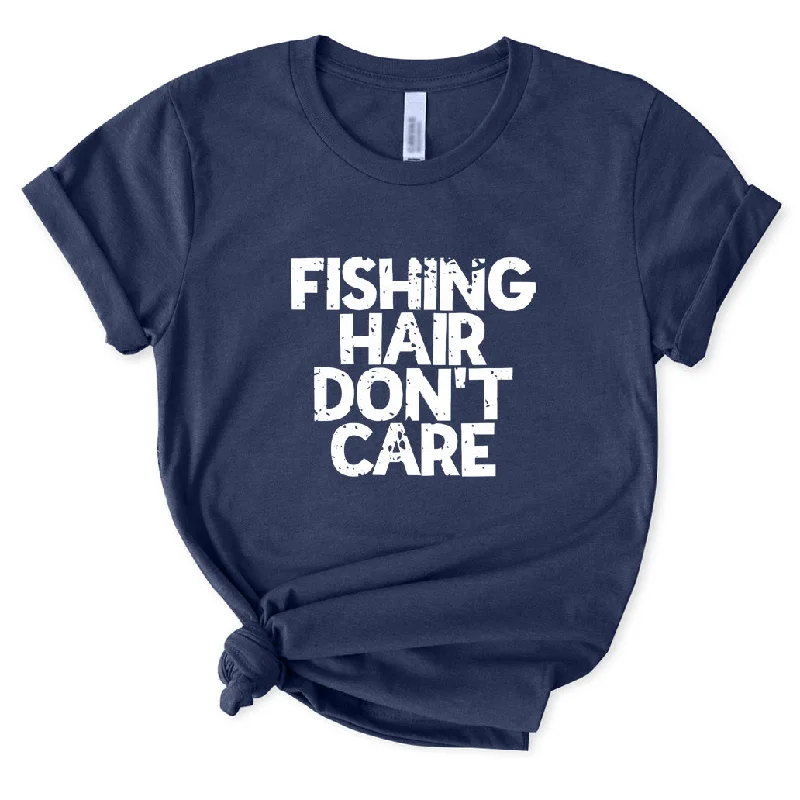 Fishing Hair Don't Care T-Shirt for Women Elasticated Padded Insulated