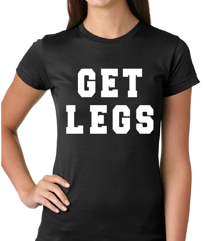 Get Legs Girls T-shirt Mesh Fabric Canvas Fabric Denim Fabric