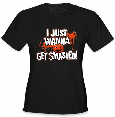 Get Smashed Girl's T-Shirt Terry Blend Velvet Blend Canvas Blend