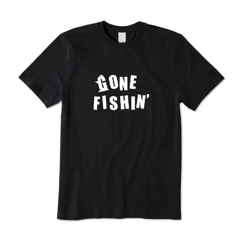 Gone Fishin' T-Shirt Houndstooth Herringbone Solid