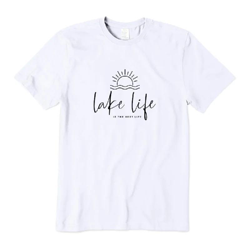 Lake Life Is The Best Life T-Shirt Chenille Blend Fleece Blend Nylon Blend