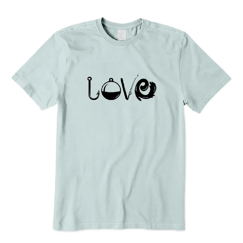 Love For Fishing T-Shirt Welt Pockets Slit Pockets