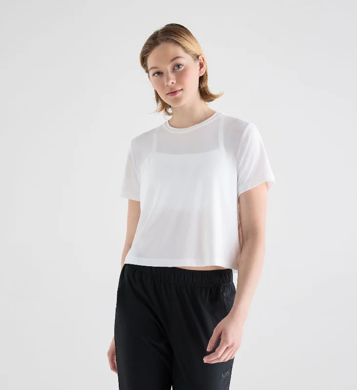 Women's Boxy Tee Cotton Fabric Linen Fabric Terry Fabric