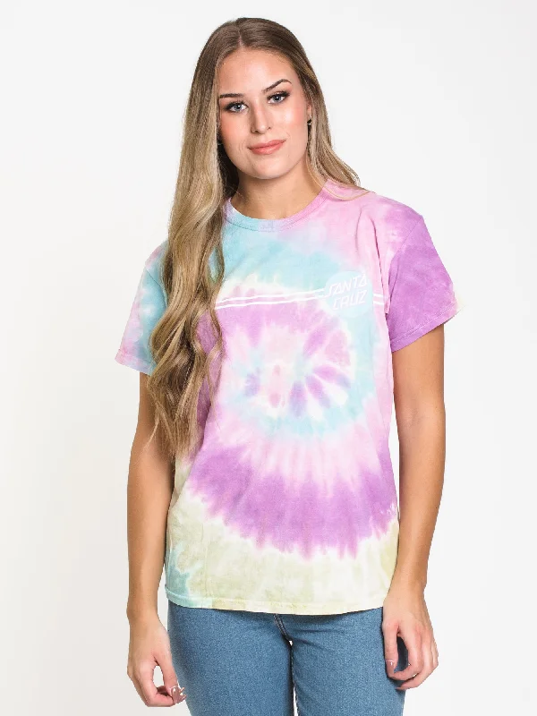 SANTA CRUZ OTHER DOT TIE DYE T-SHIRT  - CLEARANCE Solid Print Embellished