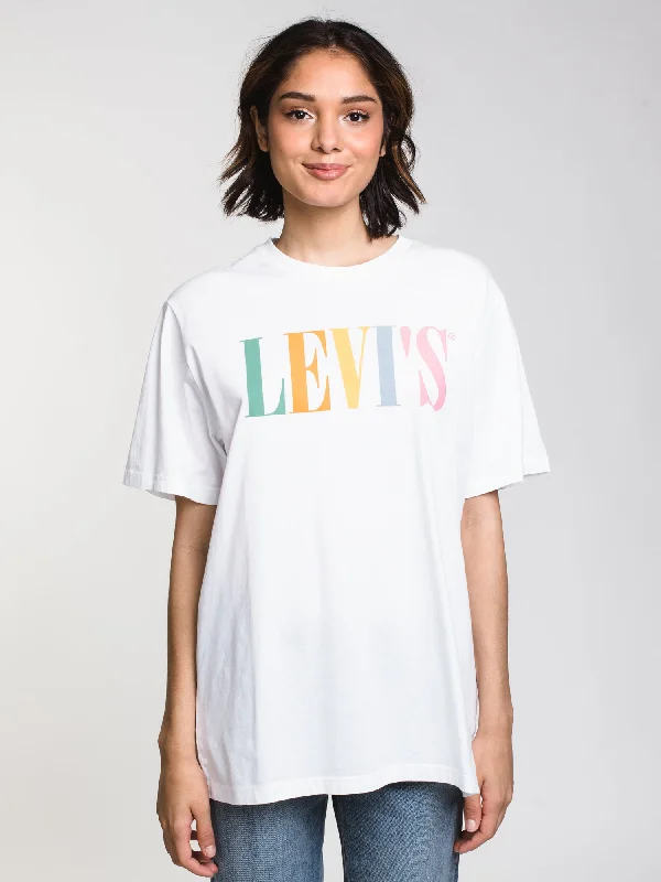 LEVIS RELAXED TEE 90'S LOGO  - CLEARANCE Zippered Front Buttoned Front Snap Front