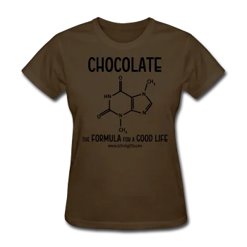 "Chocolate" - Women's T-Shirt Oversized T-Shirt Spandex breathable