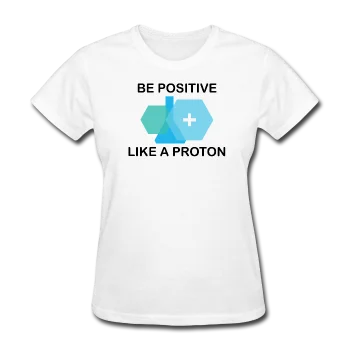 "Be Positive" (black) - Women's T-Shirt Elegant Classic Vintage