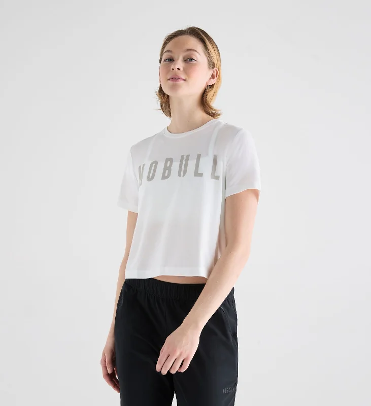 Women's NOBULL Boxy Tee Print Jacquard Patchwork