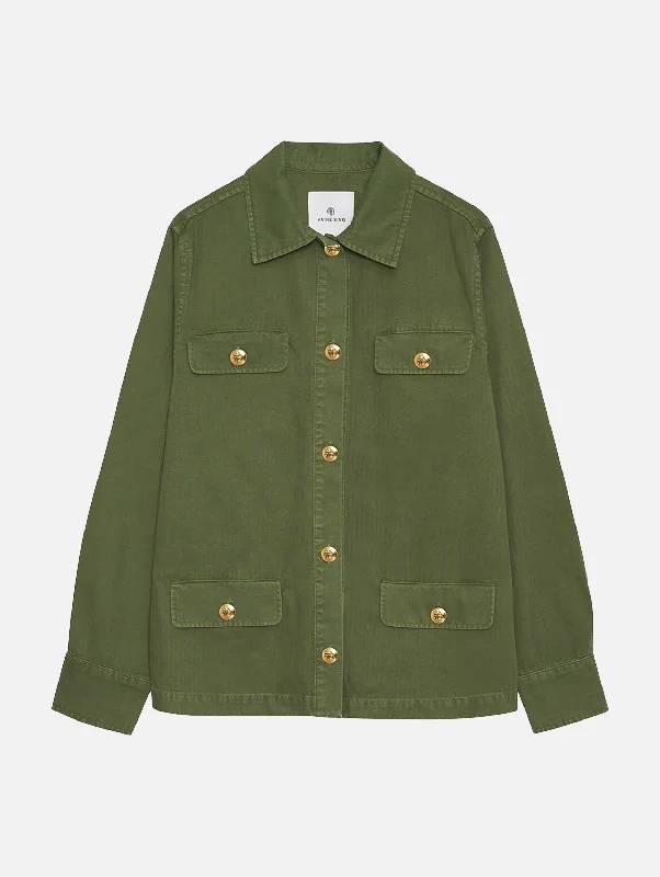 Corey Jacket in Army Green Jacket Blazer Coat