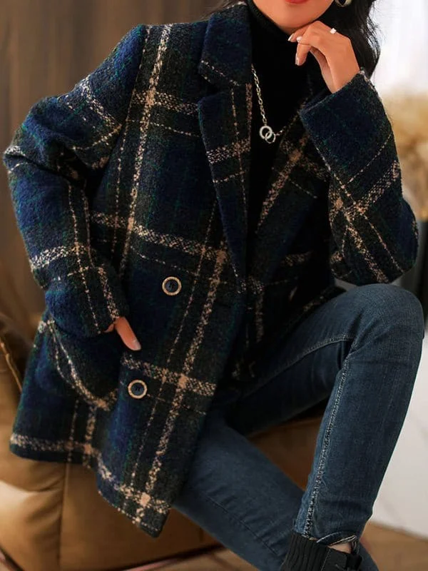 Fashionable Plaid Winter Jacket Faux Fur Fabric Real Fur Fabric Shearling Fabric