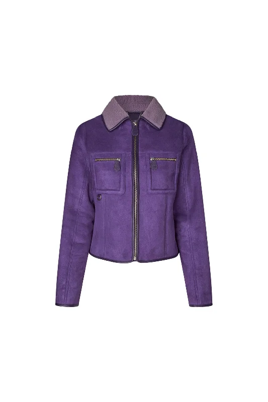 Felix Jacket — Purple Chenille Jacket Brocade Jacket Lace Jacket