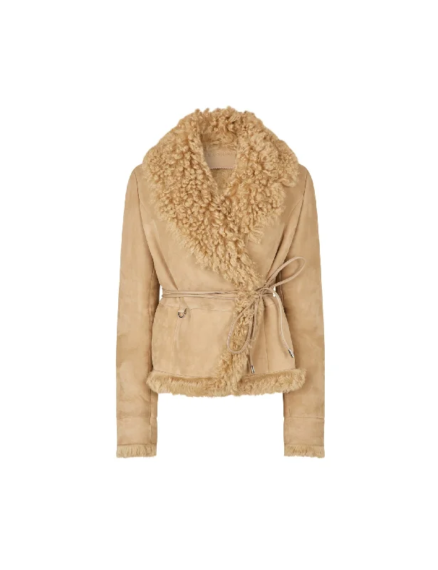 Moss Jacket — Light Beige Denim Jacket Leather Jacket Suede Jacket