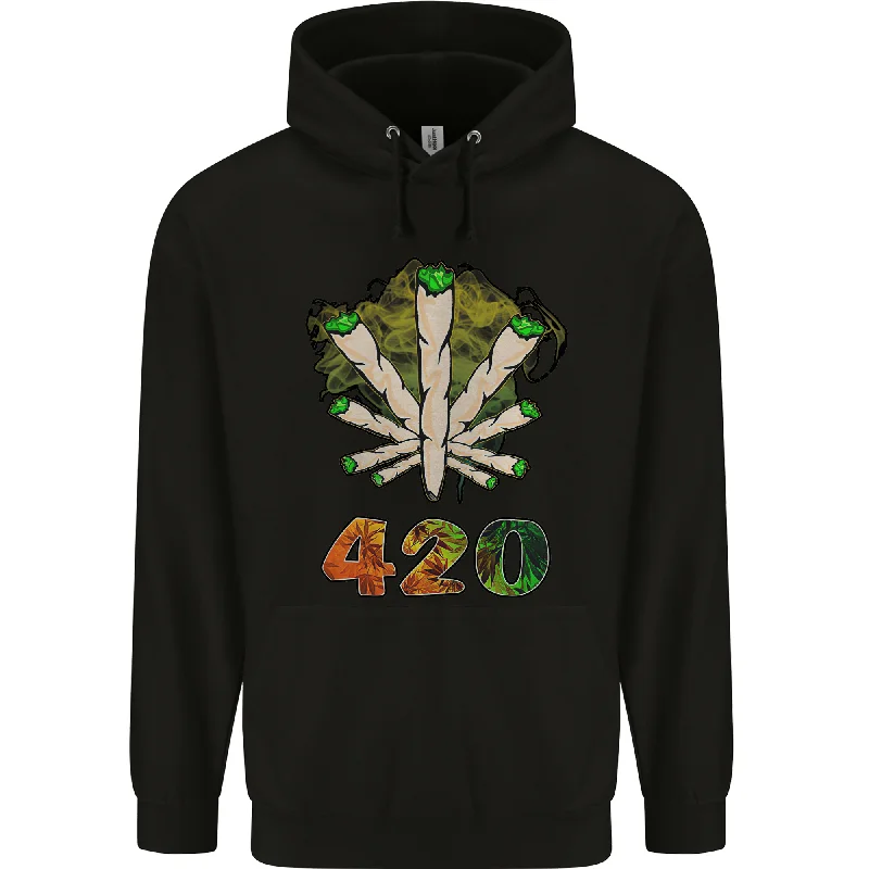 420 Herb Marijuana Weed Cannabis Mens 80% Cotton Hoodie Hoodie with Print Artistic Unique