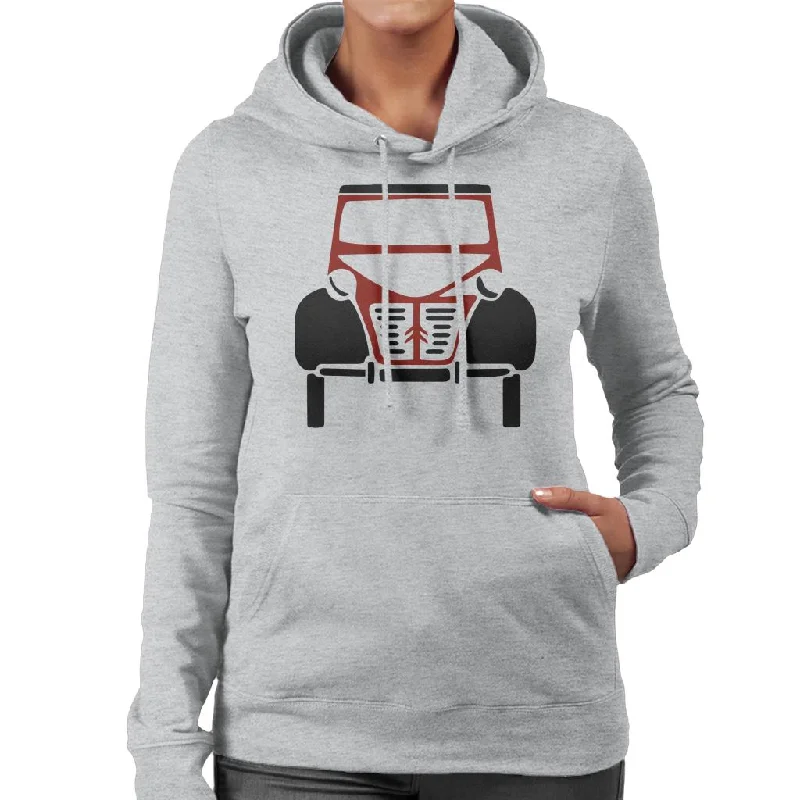 Citroën Classic 2CV Women's Hooded Sweatshirt Hoodie with Emblem Brand Identity