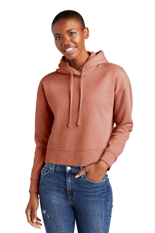 District DT6101 Women's Vit Fleece Hoodie - Desert Rose Hoodie with Hem Ribbing Snug Secure