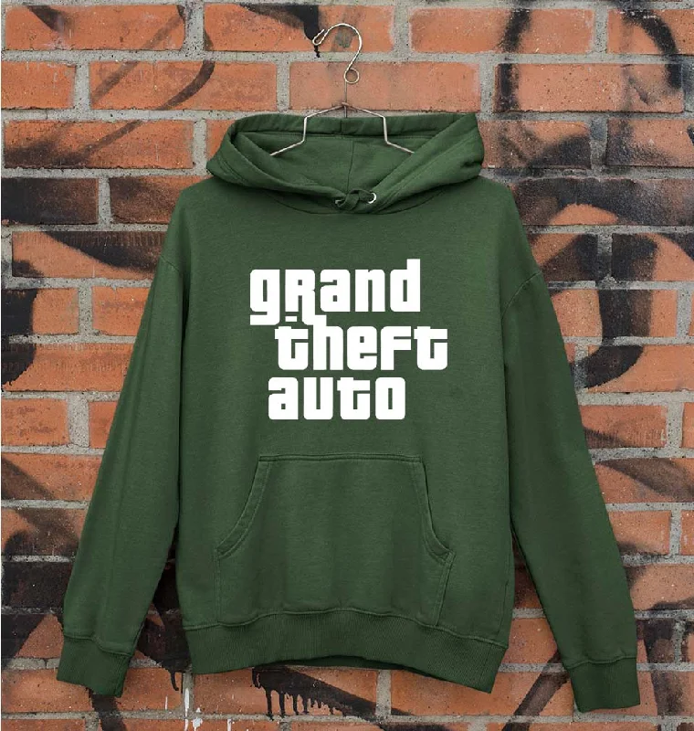 Grand Theft Auto (GTA) Unisex Hoodie for Men/Women Hoodie with Hidden Zipper Minimalist Clean