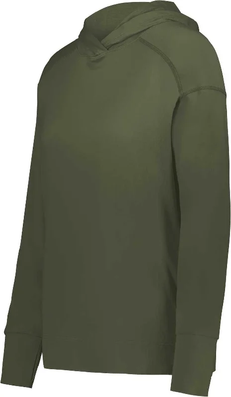 Holloway 222798 Ladies Ventura Soft Knit Hoodie - Olive Hoodie with Zipper Versatile Modern