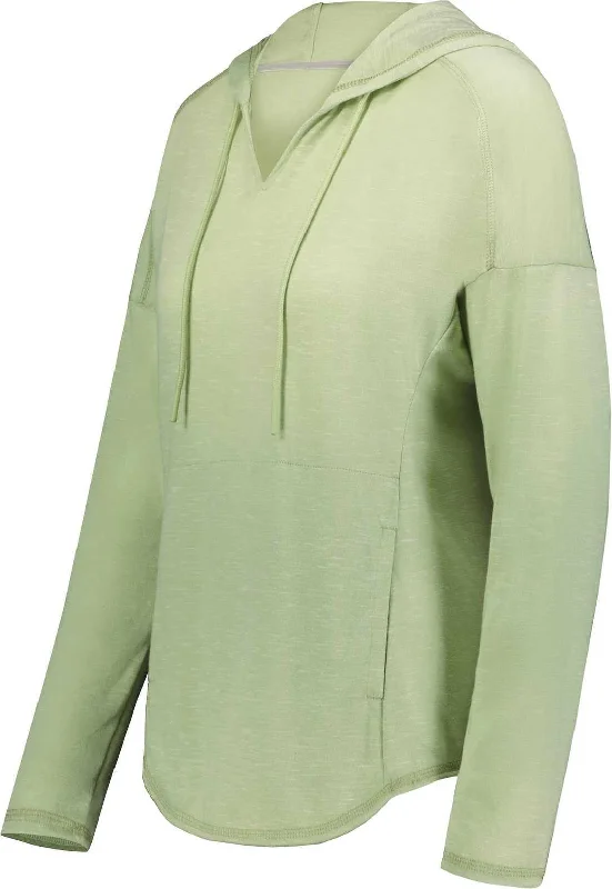 Holloway 222845 Ladies Monterey Hoodie - Celery Hoodie with Lace Feminine Delicate