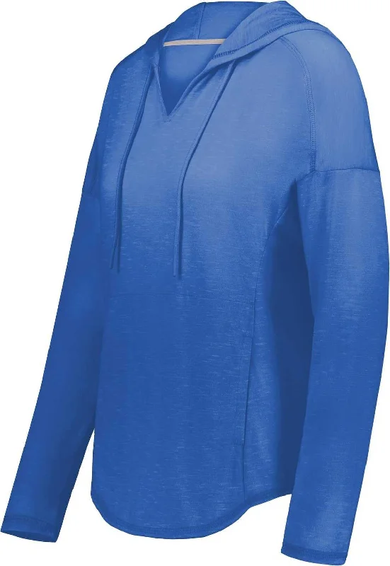 Holloway 222845 Ladies Monterey Hoodie - Royal Heather Hoodie with Pastel Soft Subtle