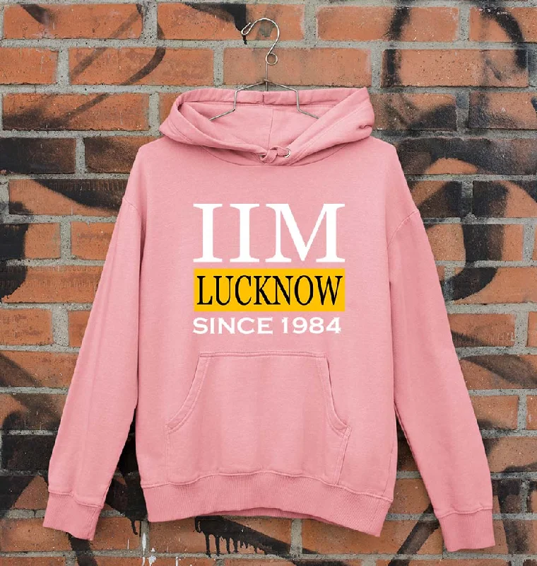 IIM Lucknow Unisex Hoodie for Men/Women Hoodie with Half-Zip Sporty Casual