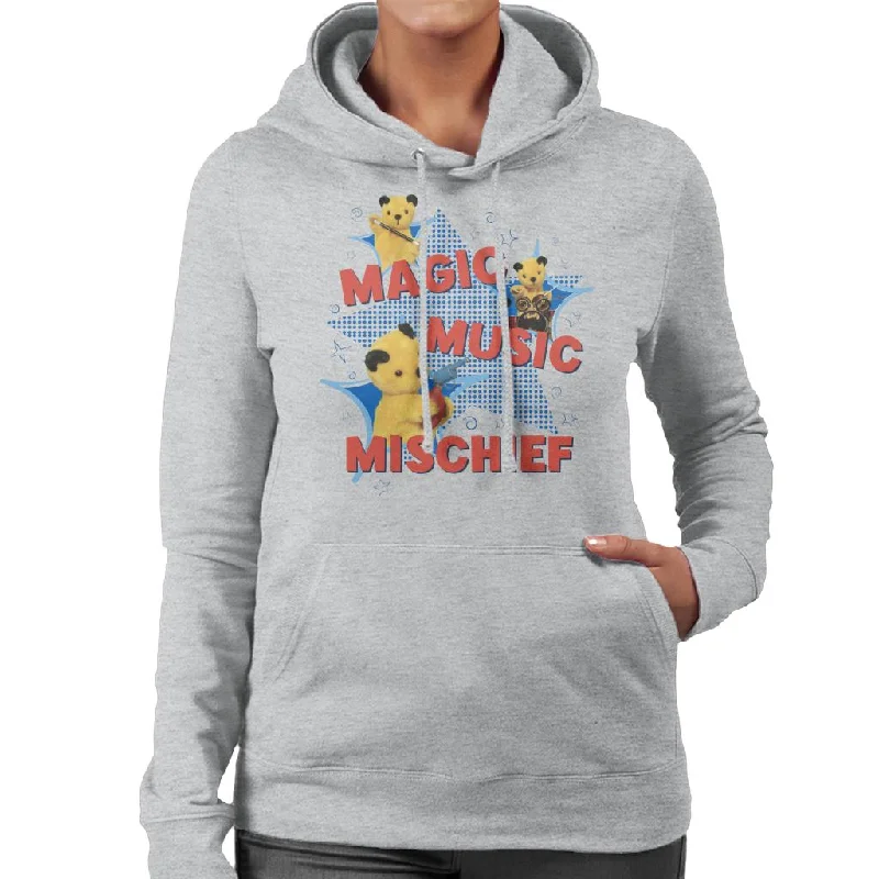 Sooty Magic Music Mischief Women's Hooded Sweatshirt Hoodie with Hem Patch Decorative Personalized