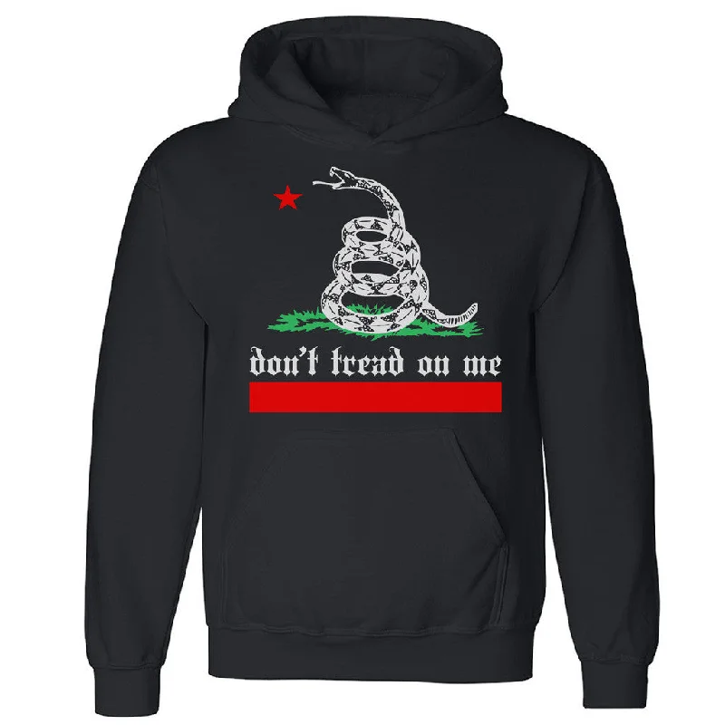 Zexpa Apparelâ„¢ Don't Tread On Me California Pattern Unisex Hoodie Snake Star Hooded Sweatshirt Hoodie with Zipper Placket Modern Functional