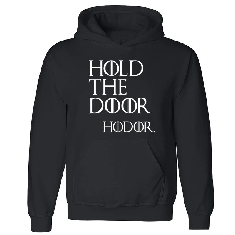 Zexpa Apparelâ„¢ Hold The Door Hodor Unisex Hoodie GOT Fan Design Show Hero Hooded Sweatshirt Hoodie with Drop Shoulder Relaxed Streetwear