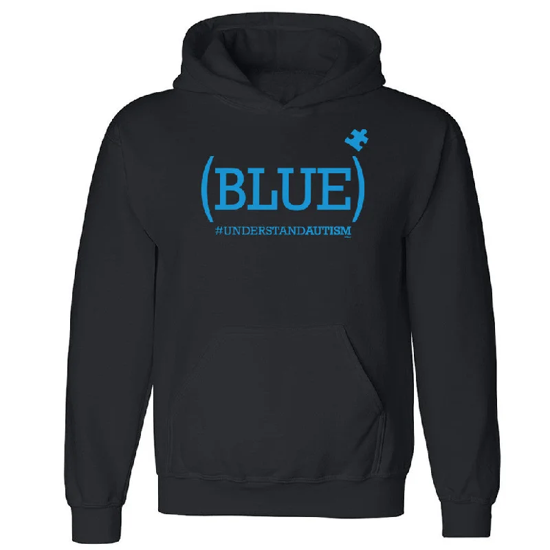 Zexpa Apparelâ„¢ Blue Puzzle Autism Awareness Unisex Hoodie Support Autism Hooded Sweatshirt Hoodie with Lace Feminine Delicate