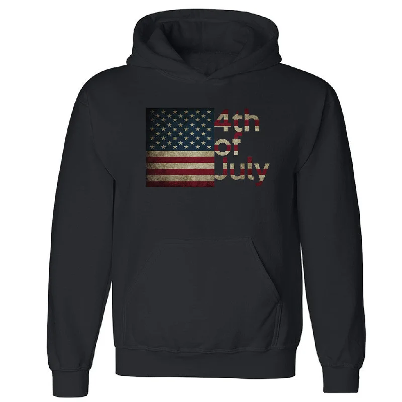 Zexpa Apparelâ„¢ Flag 4th of July Unisex Hoodie American Patriotic USA flag Hooded Sweatshirt Hoodie with Ribbed Cuffs Snug Fit Comfort