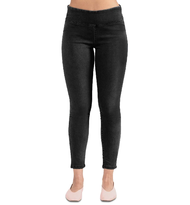 Black Tape Denim Leggings Comfortable Bootcut Workout Leggings