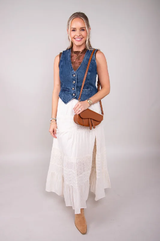 Boho Breeze Maxi Skirt leather skirt bold