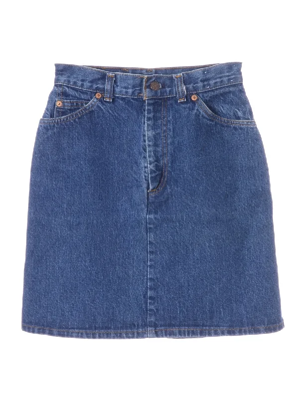 Denim Mini Skirt wool skirt warm