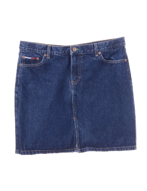 Denim Mini Skirt linen skirt breathable