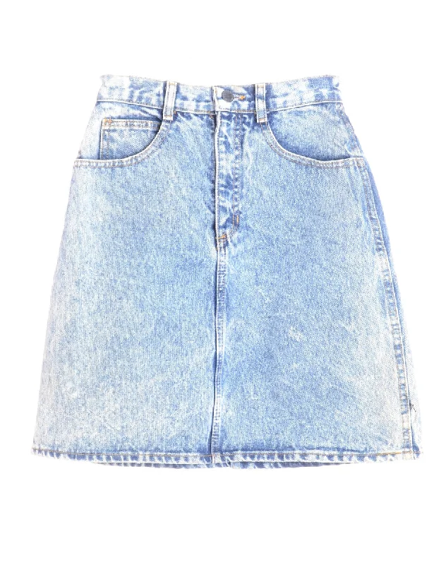 Denim Mini Skirt leather skirt bold