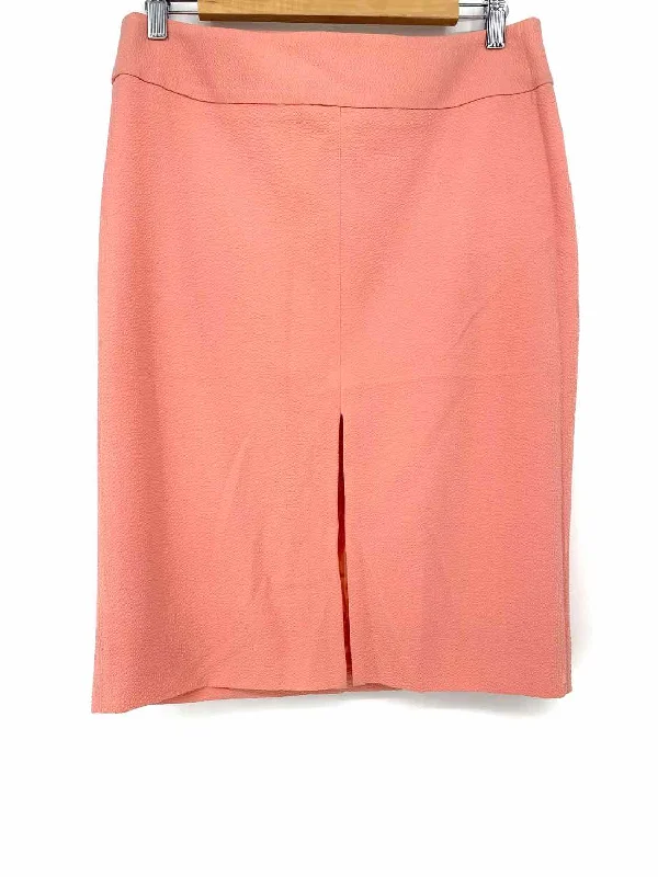 DOLCE & GABBANA Women's salmon sheath Wool Blend Textured Size 44/8 Skirt cashmere skirt soft