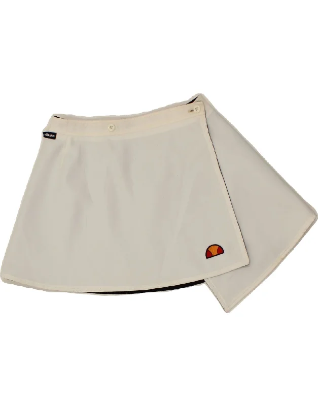 ELLESSE Womens Reversible Tennis Skirt W28 Medium White lace skirt elegant