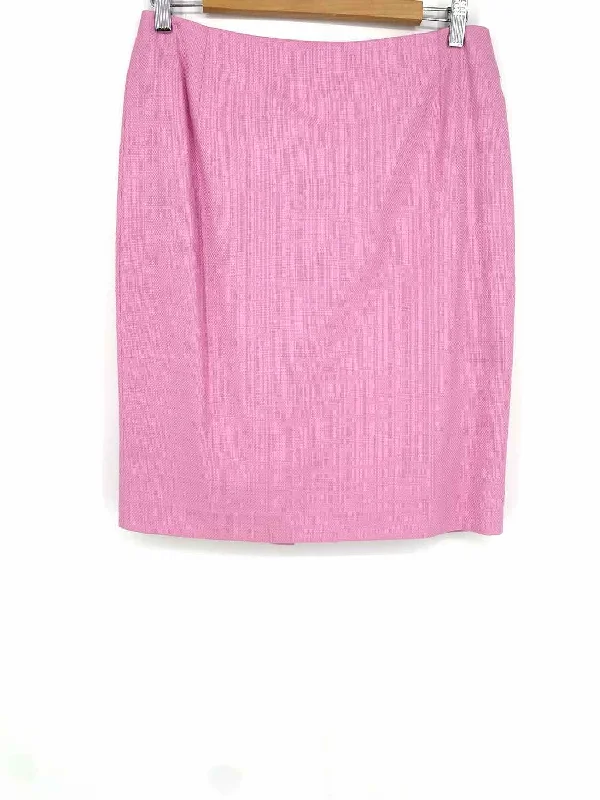 ESCADA Women's Pink pencil Cotton Size 42/10 Skirt spandex blend skirt