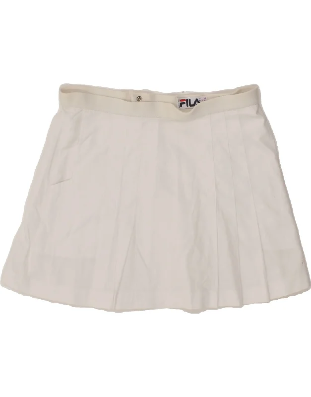 FILA Womens Tennis Skirt IT 46 Large W32  White linen skirt airy