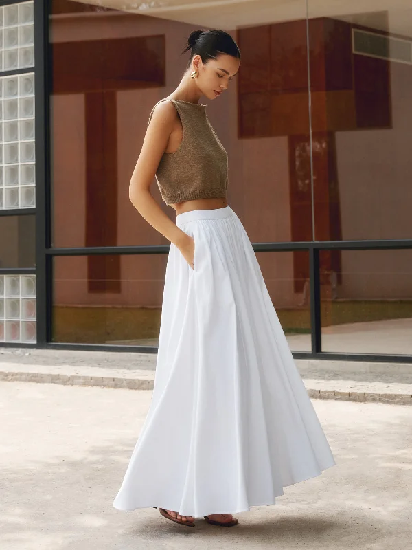 NOLA | LINEN MAXI SKIRT denim skirt trendy