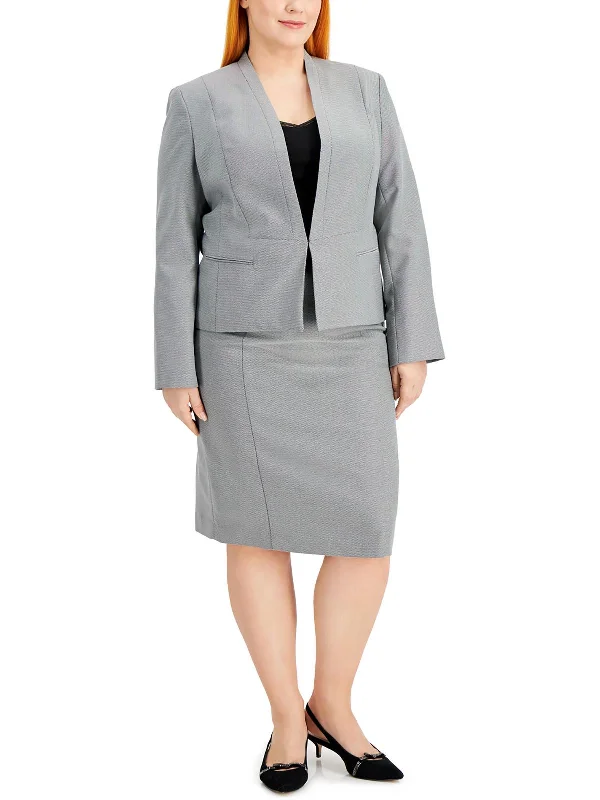 Plus Womens 2PC Pencil Skirt Suit lightweight skirt design