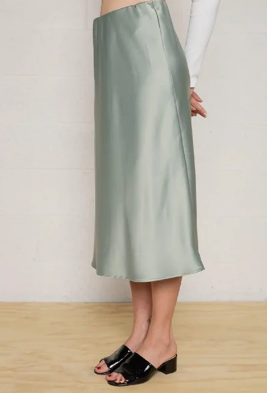 Sarah Skirt - Sage chiffon skirt delicate