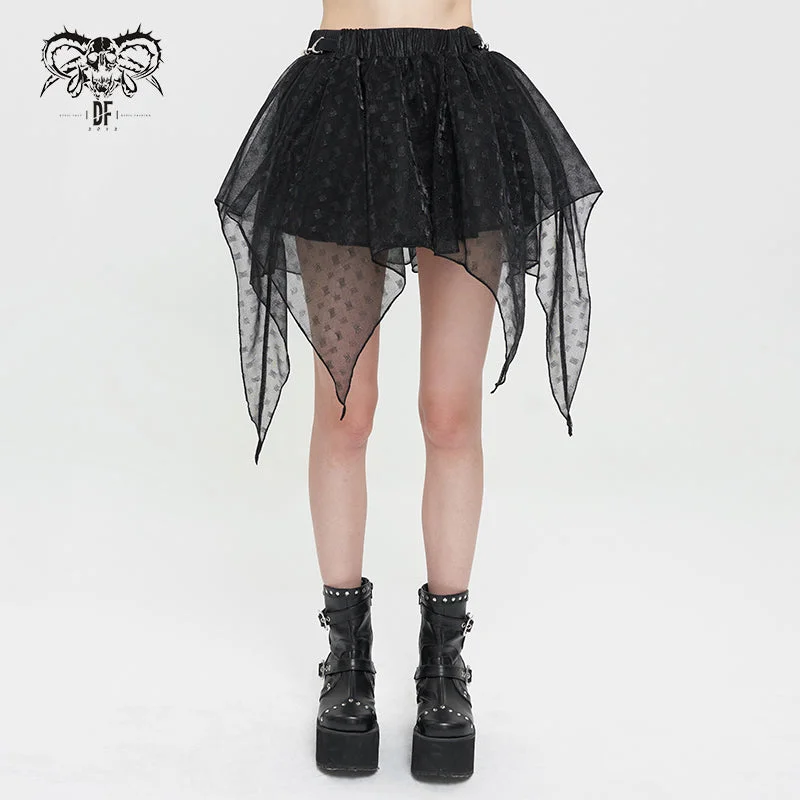 SKT15501 Nifty punk skirt breathable skirt fabric