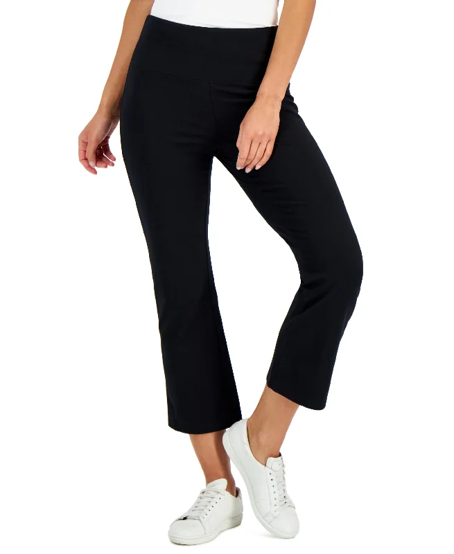 Style & Co Petite High Rise Cropped Flare Leggings Trendy Seamless Sports Leggings