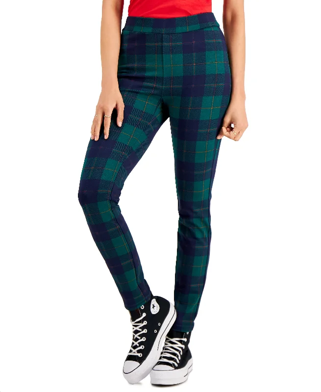 Style & Co Plaid Leggings Trendy Seamless Sports Leggings