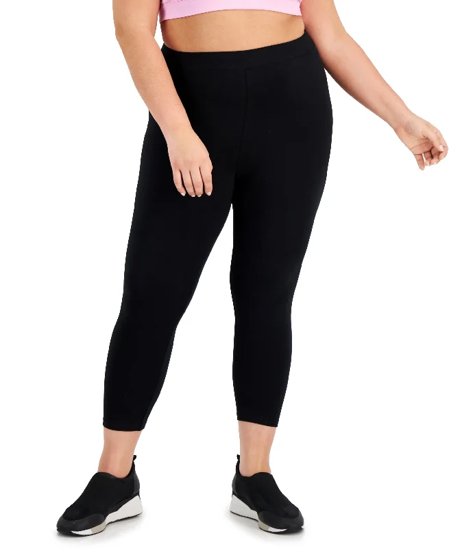 Style & Co Plus Size Basic Capri Leggings Fashionable Minimal Active Leggings