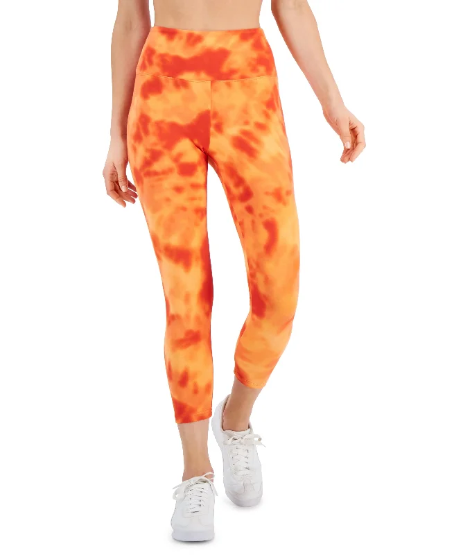 Style & Co Venice Tie Dye Capri Leggings Comfortable Running Leggings